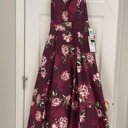 Junior Size 5 Long Floral Dress 
