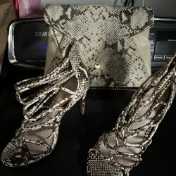 Also 6.5 Snakeskin Heels 