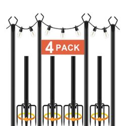 4 Pk Light Poles For Outdoor Lights
