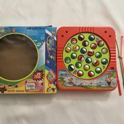 Kids Fishing Game Toy Battery Operated 24 Fishes Open the Mouth