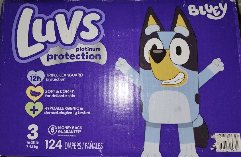 Brand New Luv's Diapers Size 4