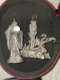 Vintage 1980's Pewter Dungeons And Dragons, Game Pieces. Vintage  Fantasy Pewter