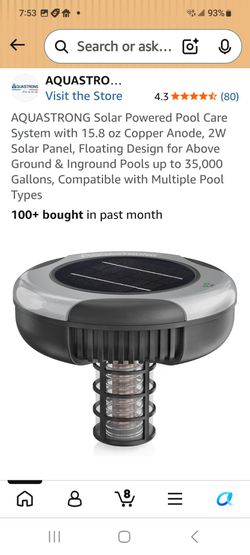 Solar pool ionizer