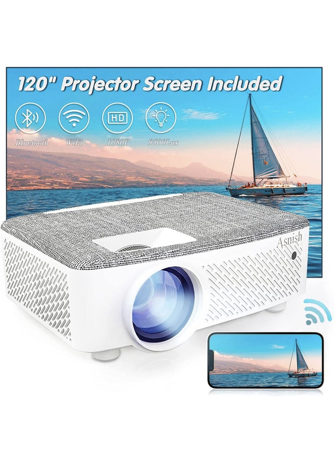 Asnish Home Theater Projector 