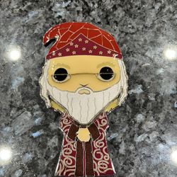 Funko pop Enamel Pin Harry Potter Albus Dumbledore Large Funko Pin.  Brand new no box.  Has been on display in a cabinet with a Harry Potter collectio