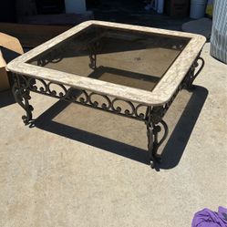 Granite And Glass Table