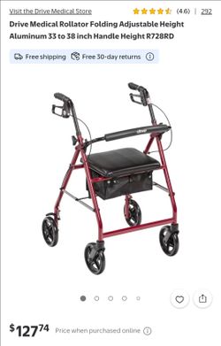 New Drive Medical rollator walker (foldable)