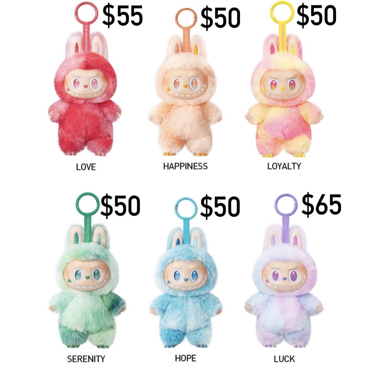 NEW SEALED POP NOW labubu BIE Big Into Energy pendant plush doll toy pop mart popmart