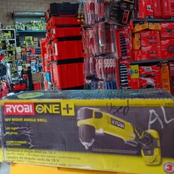 Ryobi ONE + 18V Right Angle Drill.  Tool-Only 