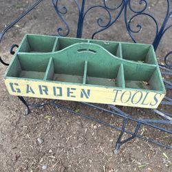Wooden Garden Tool Box