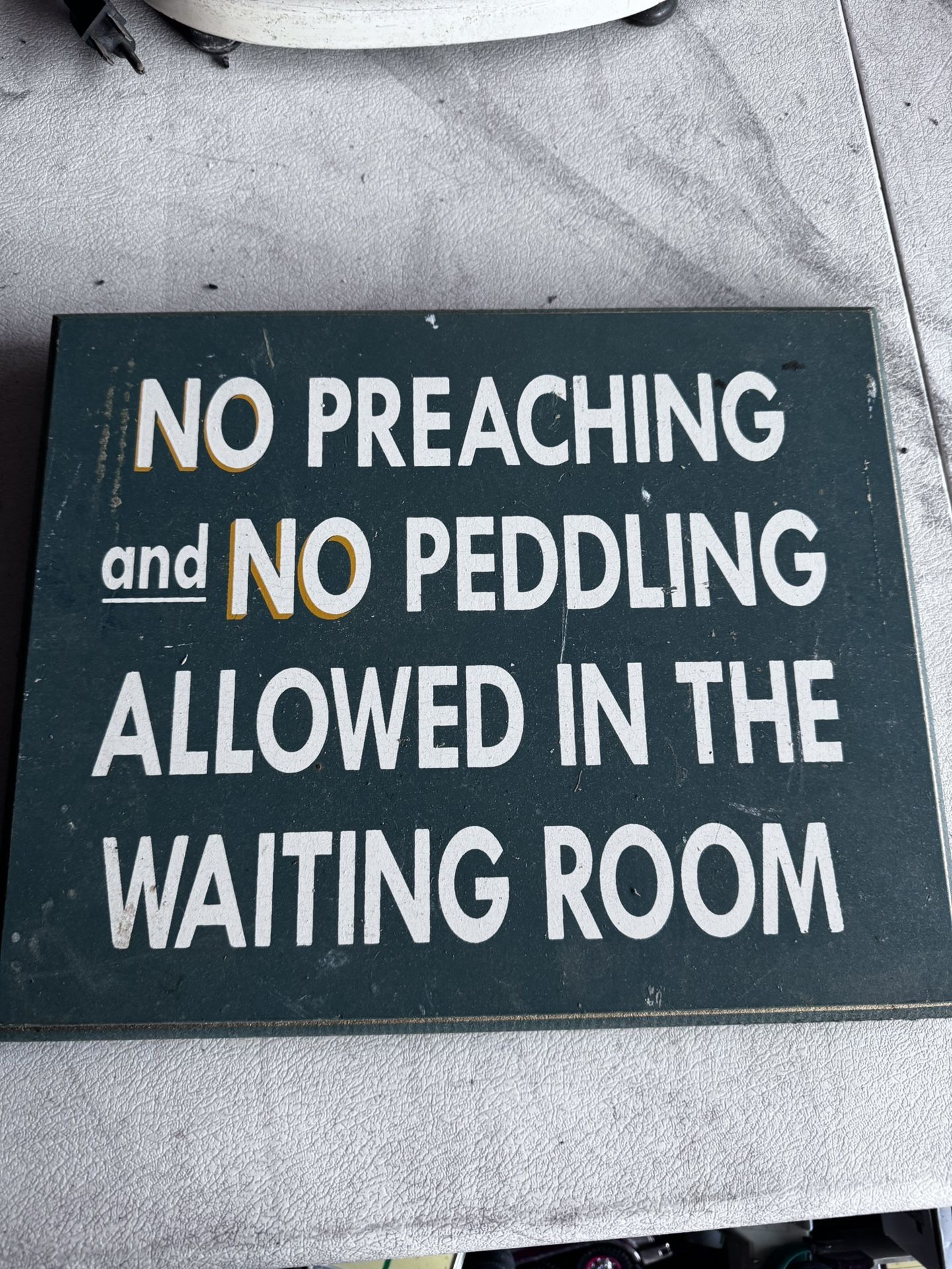 Funny Waiting Room Sign
