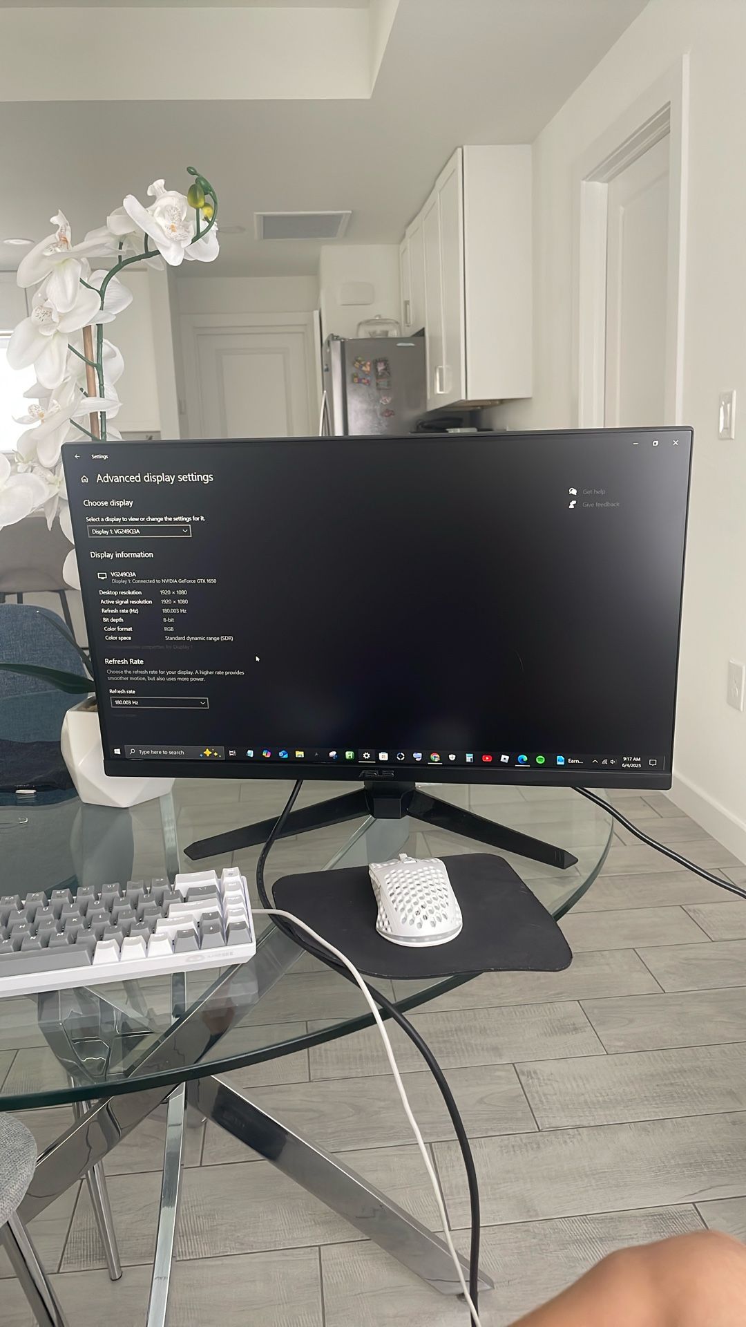Asus Gaming Monitor 180Hz
