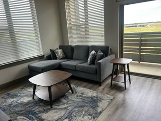 Couch tables and rug