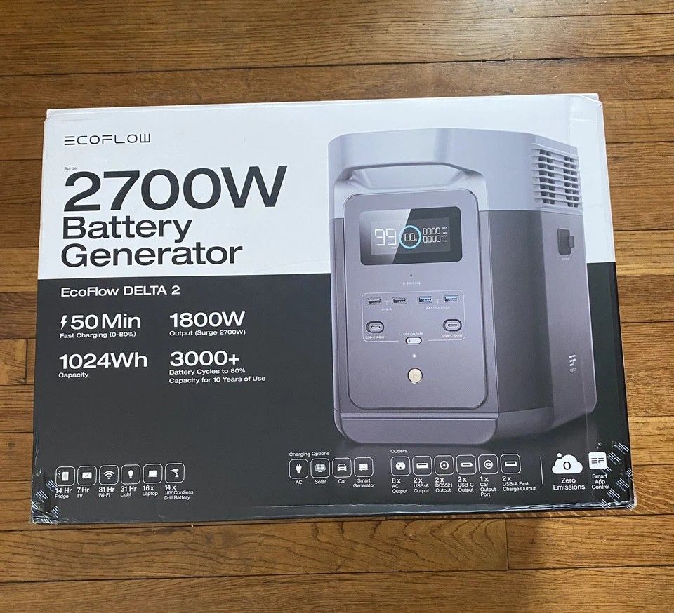 Ecoflow 2700w Battery Power Generator Inverter