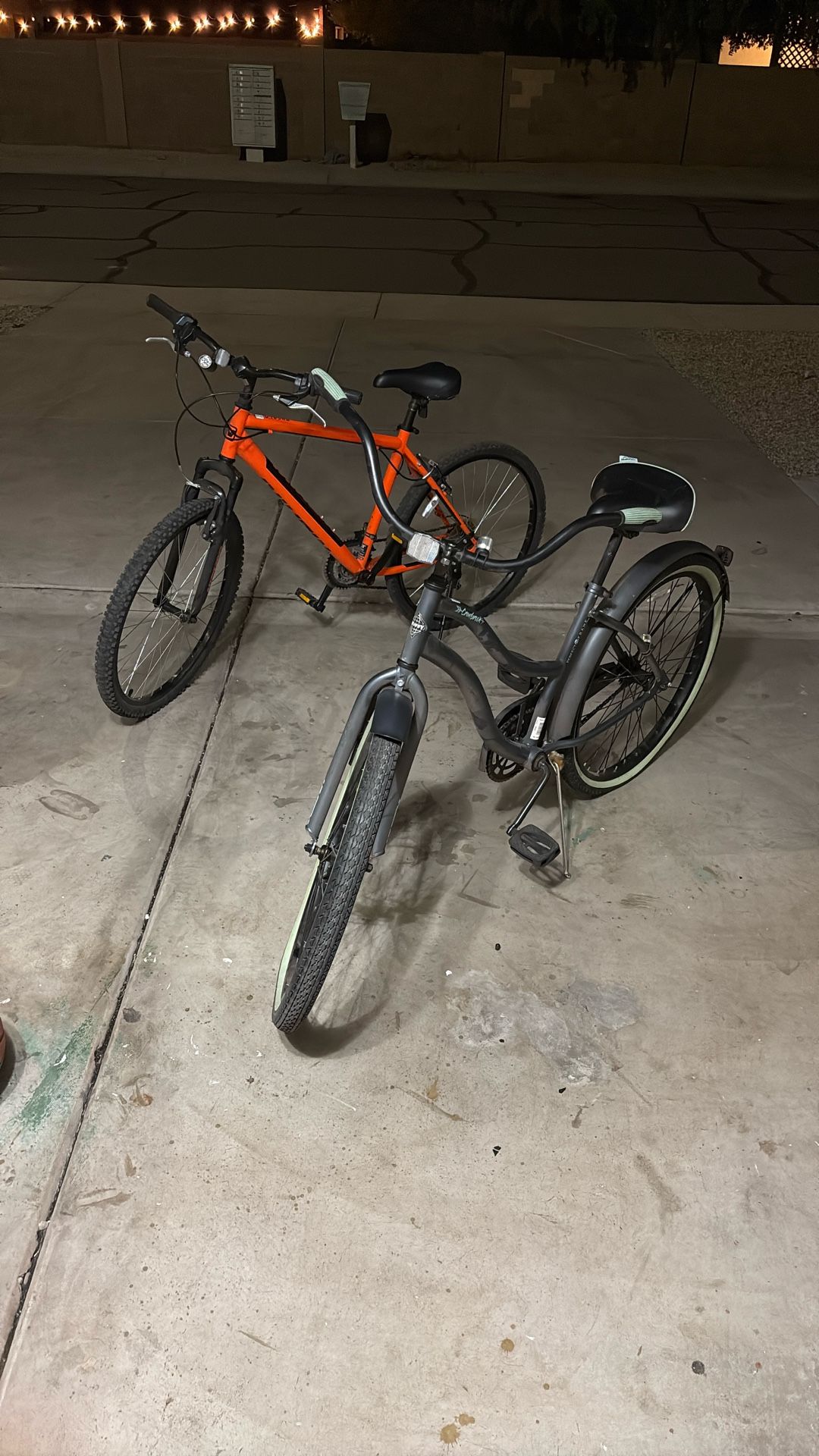 Mountain Bicycle And Cruiser Bicycle