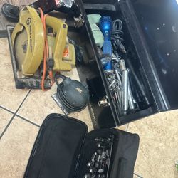 Tool Box With Tools 