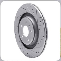 Dynamic Friction (contact info removed)6R - Drilled and Slotted Silver Zinc Brake Rotor, 330 mm PAIR