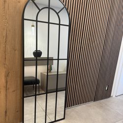 Premium Size Black Arch Mirror 69x 25.5