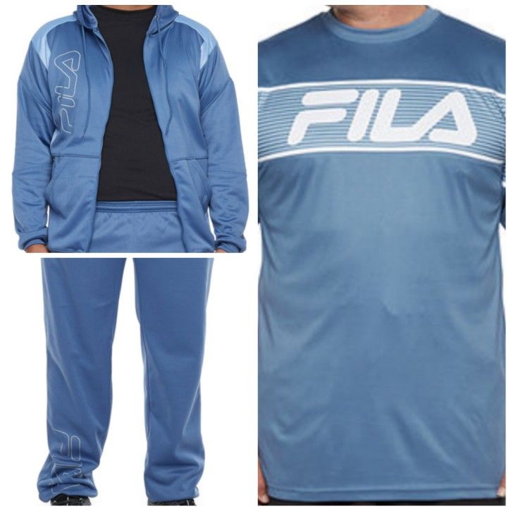 New 3X 3 Piece Fila Jogger Tracksuit/Shirt