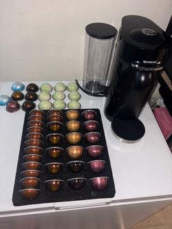 Nespresso Vertuo Plus Deluxe Coffee & Espresso Maker by De'Longhi, Black Nespresso VertuoPlus Deluxe Coffee and Espresso Machine
