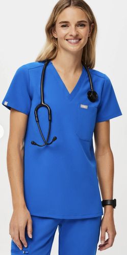 Figs Royal Blue Scrubs Set