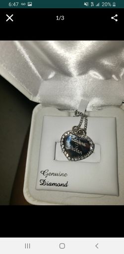 Heart diamond necklace