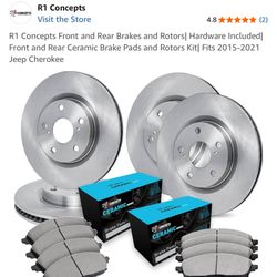 2015-2021 Jeep Cherokee Brake Pads and Rotors