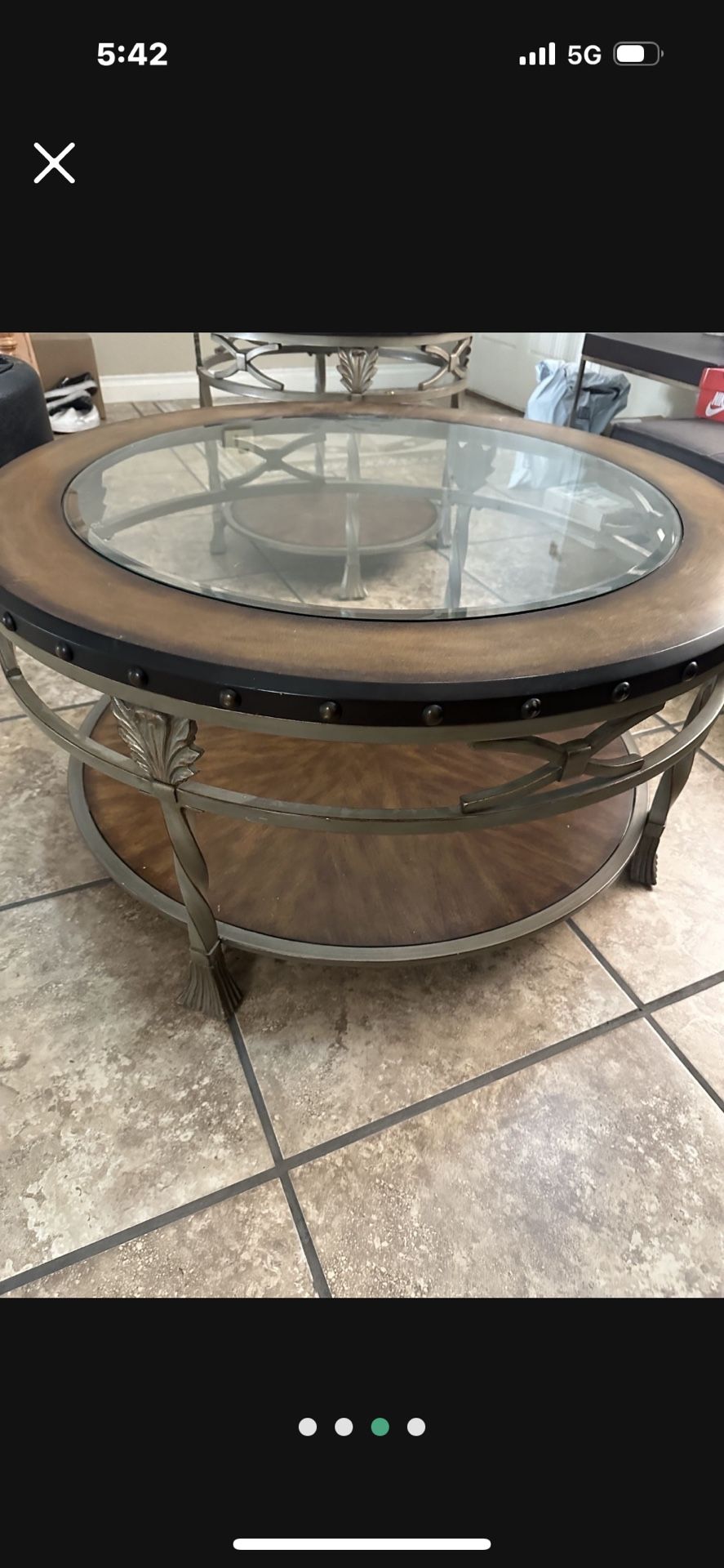 Round Coffee Table And End Table Set