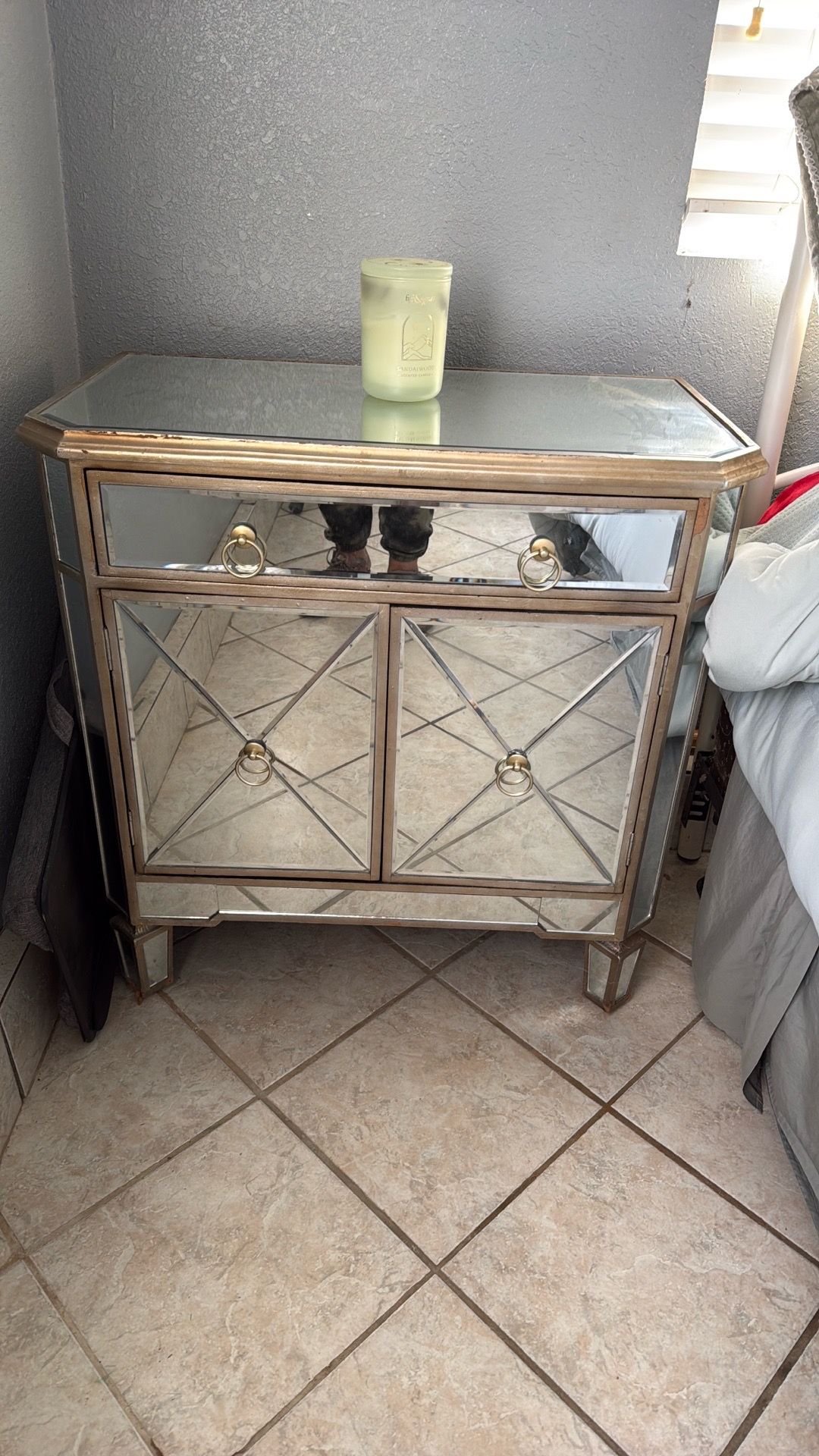 Mirror night stand