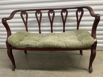 Settee antique loveseat Side Chair, And Rocker. 