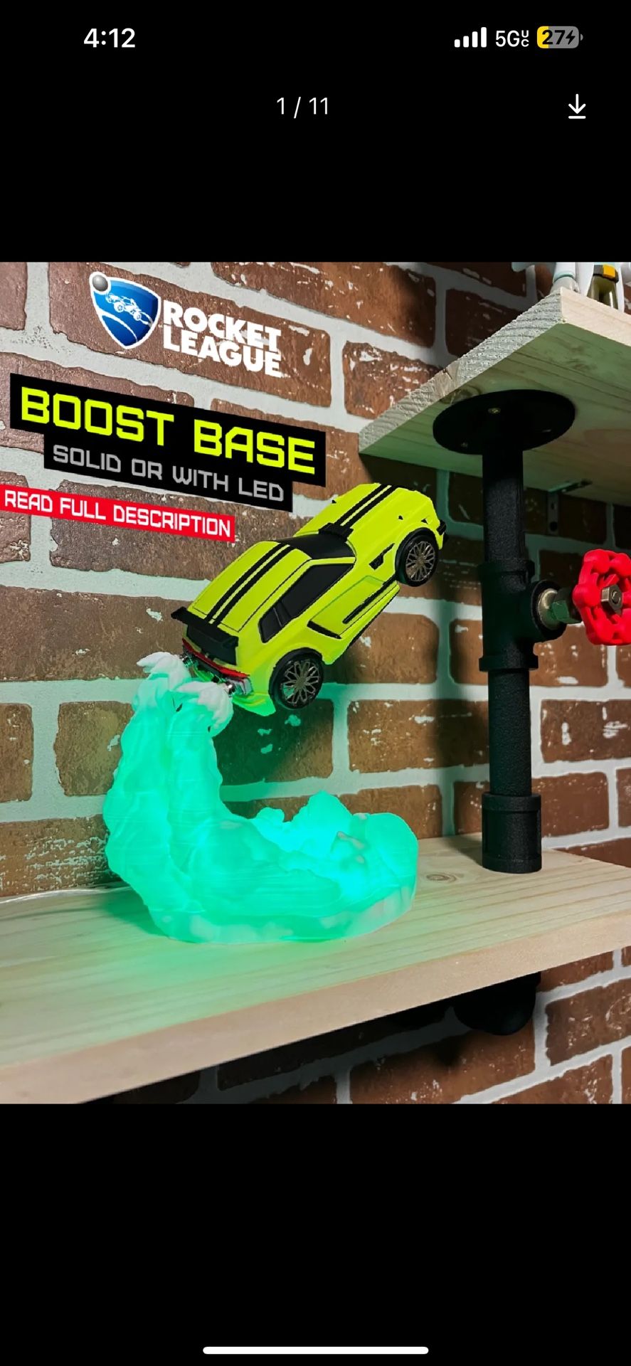 Rocket league lamp