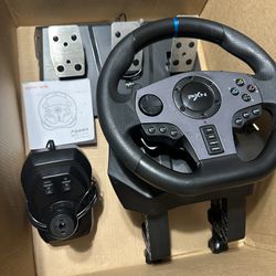 PXN V9 Racing Steering Wheel & Pedals & Shifter For PC/PS3/PS4/SWITCH/XBOX  ONE