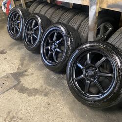 18” 4 Lugs Universal Rims and Tires 