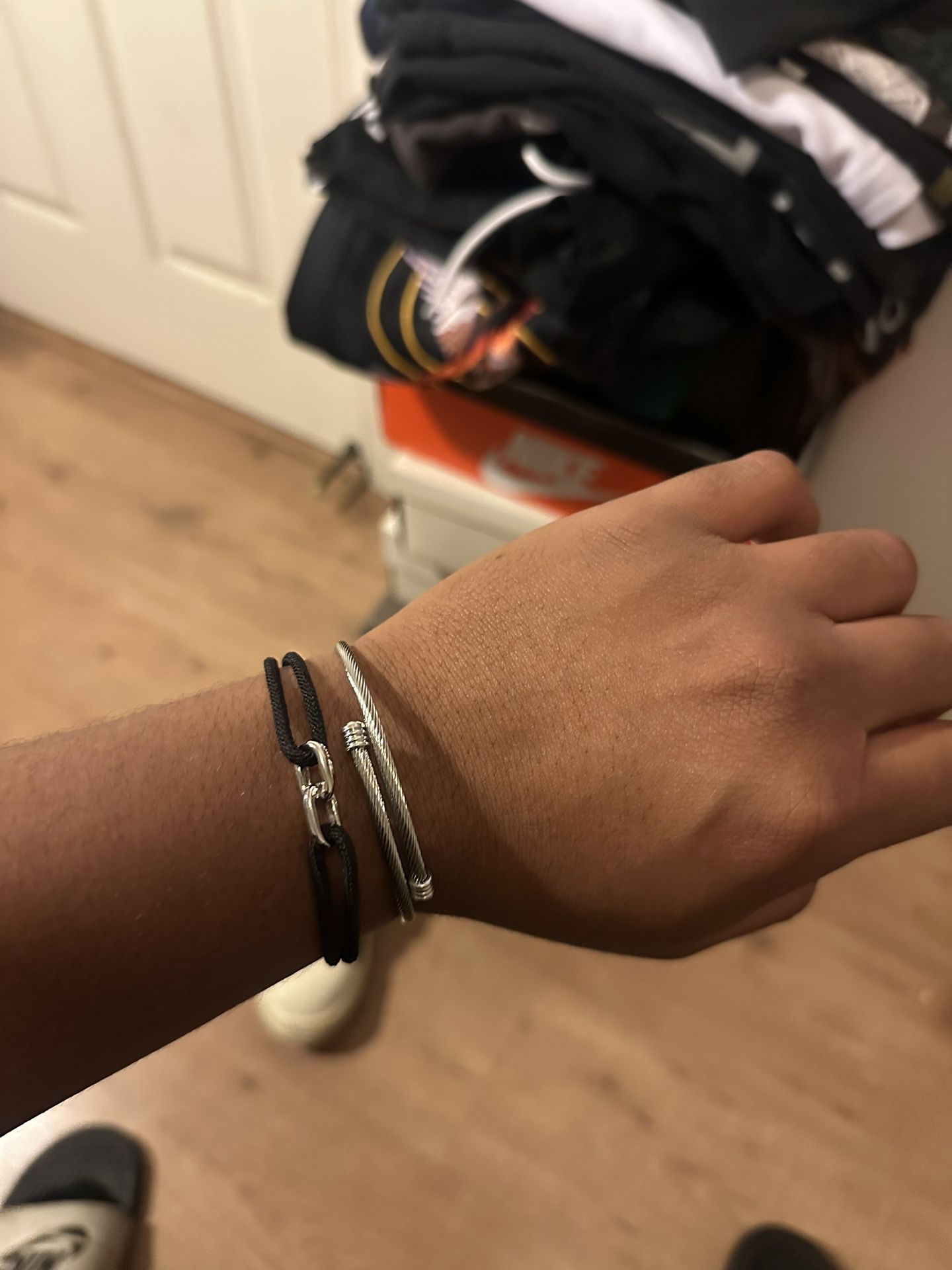 Silver Nail Bracelet