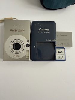 Canon PowerShot ELPH SD1000-RETRO Y2K Camera-SD Card & Charger-Tested excellent condition