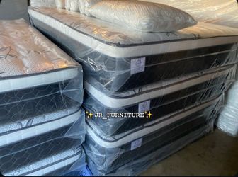 Mattress Pillow top At Low Prices ✨in plastic✨ ⭐️Queen $170 ⭐️Full $150 ⭐️Twin $120 ⭐️King $280 ⭐️Cal King $280 🚚Delivery available