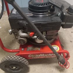 Coleman Powermate Clean Machine 1500psi Power Washer with hose.