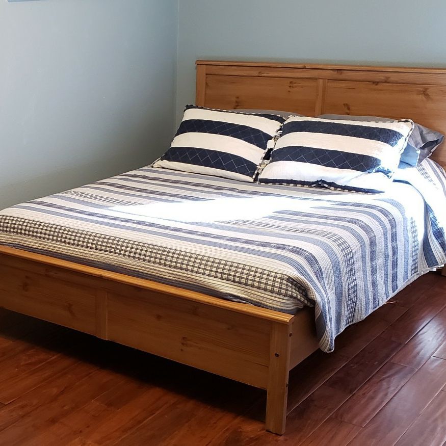 Ikea aspelund bed frame discount