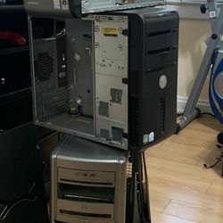 3x Computer Chassis W/ keyboard
