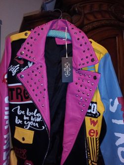 Faux leather jacket