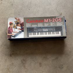 Casio Casiotone MT-205 Keyboard Electronic 80s In Box Tested Working