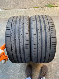 2) 255/35/19 Continental ContiSport Contact 5P Tires  Tread measures 8/32  DOT 4124  $295 for Both  I carry other sizes as well