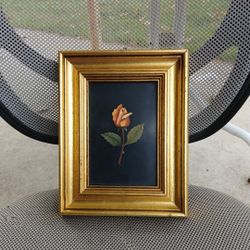 Mini Florentine Mosaic  Made In Italy Of Volcanic Stone