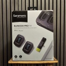 Saramonic Advanced 2.4GHz 2-Person
Wireless Clip-On Microphone System
with Lavaliers & Lightning Receiver for
Apple iPhone & iPad (BLINK500PROB4)