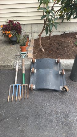 Garden Fork, Cultivator, and Rolling Creeper