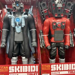 Skibidi Toilet Mega Figures 24 Inches Set Of 2