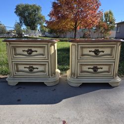 Stanley Furniture French Provincial style tables.