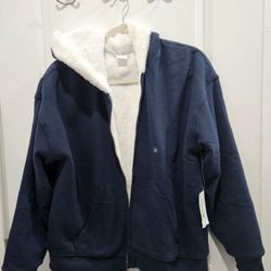 Hollister Reversible Faux Fur lined Hoodie