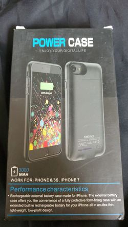 Power case iphone 6/6s iphone 7 blk