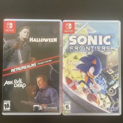 Halloween And Ash Vs Evil Dead And Sonic Frontiers For Nintendo Switch 